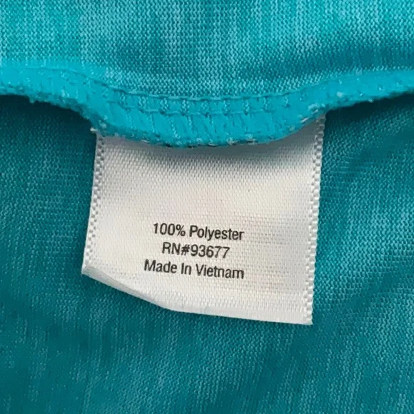 NWOT Xersion Women's Aqua V-Neck Short Sleeve Tee, Loose Fit, Large - Picture 4 of 6